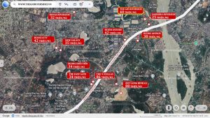 giá bán dự án The Gió riverside của CĐT An Gia và so sánh giá bán các dự án lân cận