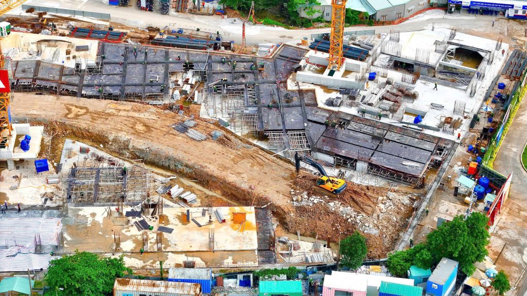 Tiến độ xây dựng tháng 7.2025