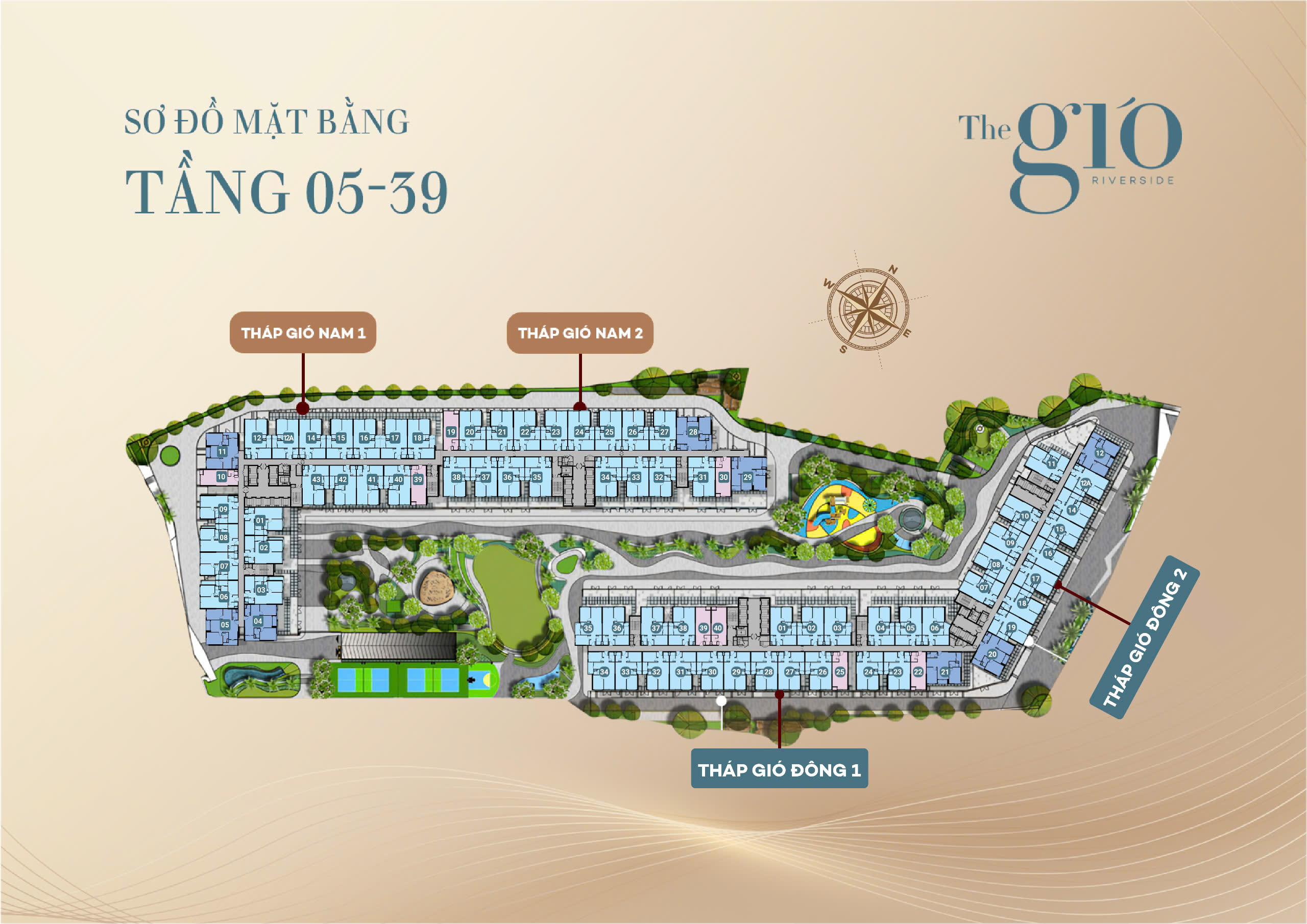 Mặt bằng dự án The Gió Riverside